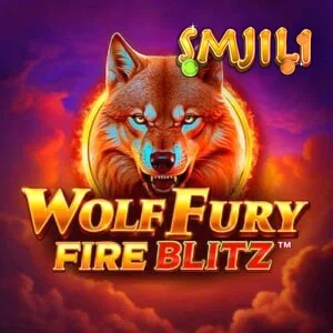 Wolf Fury Fire Blitz slot game interface na may wolf theme at fire elements.
